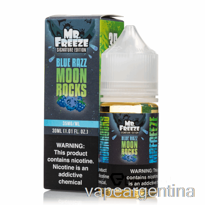 Moonrocks - Blue Razz - Mr Frozen Salts - 30ml 35mg Vape Argentina